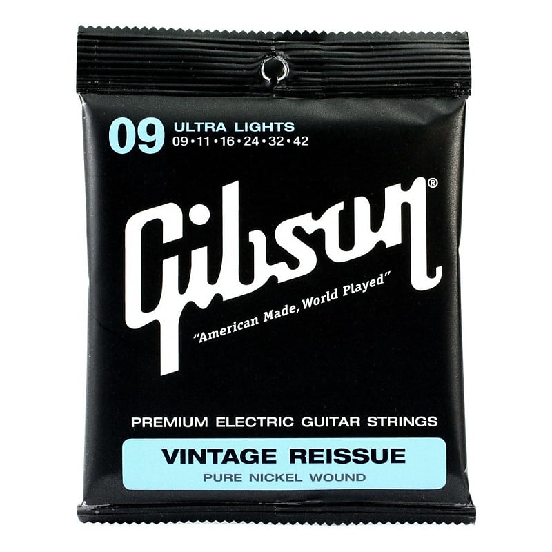 Gibson VR9 Vintage Reissue 9-42 Electric Guitar Strings image 1