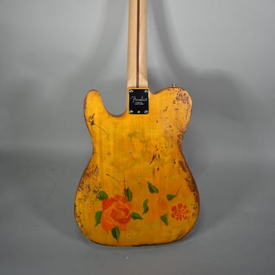 New Guardian Hand Painted Guitars Flower Telecaster Electric Guitar Fender Neck, Parts w/HSC image 17