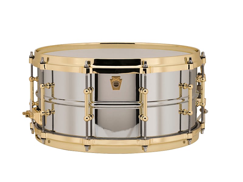 Ludwig LB402BBTWM Brass Edition Supraphonic 6.5x14" Snare Drum with Brass Hardware image 1