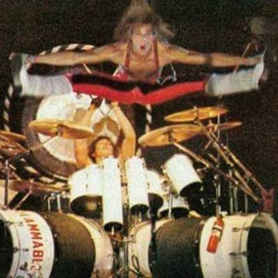 Ludwig Alex Van Halen Stage Played complete 1980 Invasion Tour Kit image 11