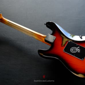 Fender Stratocaster American Plus Sunburst Floyd Rose Bridge Maple Heavy Aged Relic (Rare) image 13