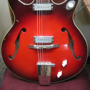 1960's Vintage Hollowbody Electric Guitar (possibly Teisco or similar) image 1