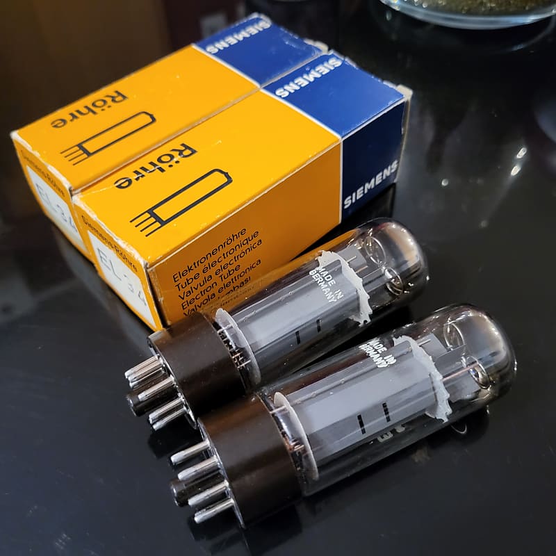 Mullard Blackburn (Siemens logo)Xf2 EL34 6CA7 Year 1963,OO