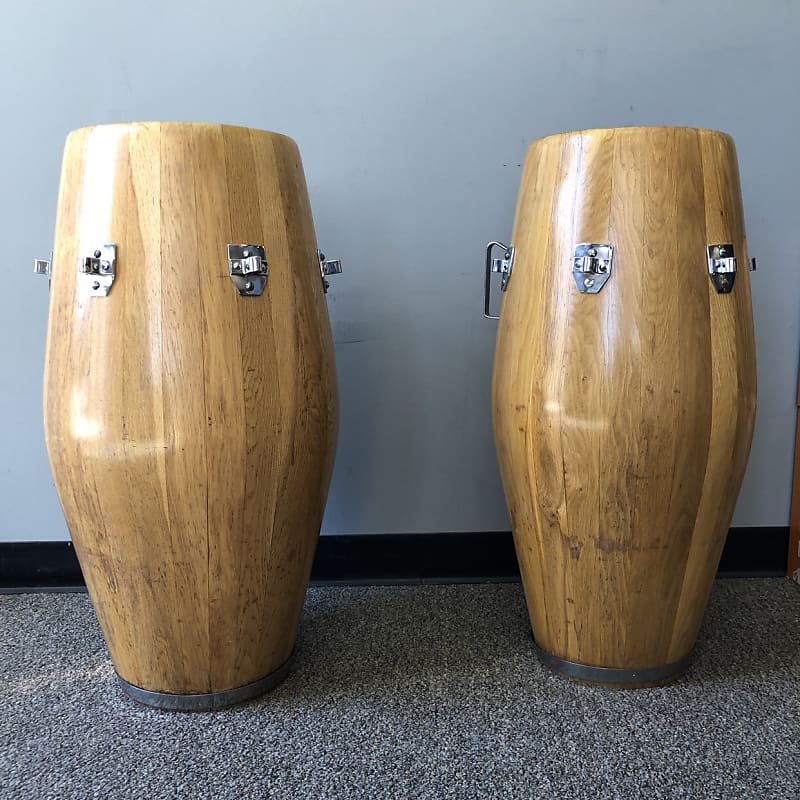 コンガ　ビンテージ　VALJE DRUMS？ Vintage 1960s Original Valje Conga and Quinto Hand Drum pair