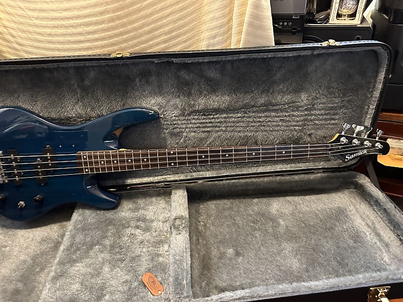 Samick artist series bass guitar Teal Reverb