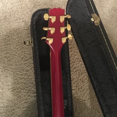 GTX Semi-hollow Copy of gibson es-335 electric Wine red with hard case in excellent condition image 11