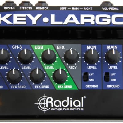 Radial Key-Largo Keyboard Mixer with Balanced DI Outs image 1