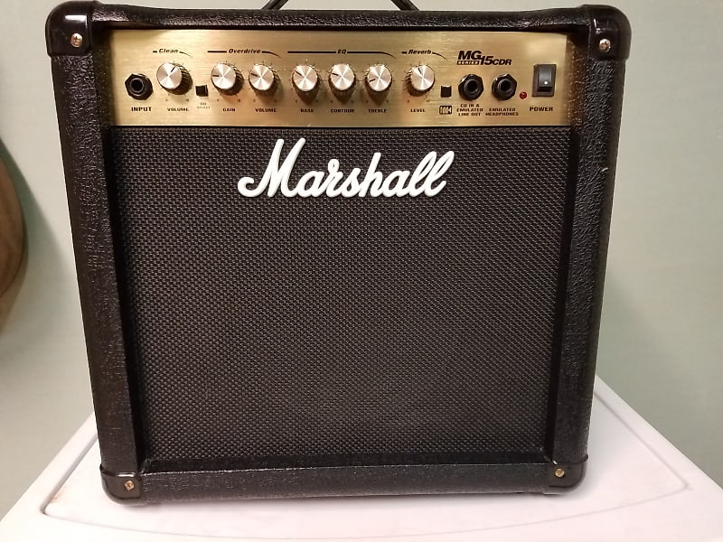 Marshall MG15 CDR 2004 Black/Gold Guitar Amp Combo Made In Korea