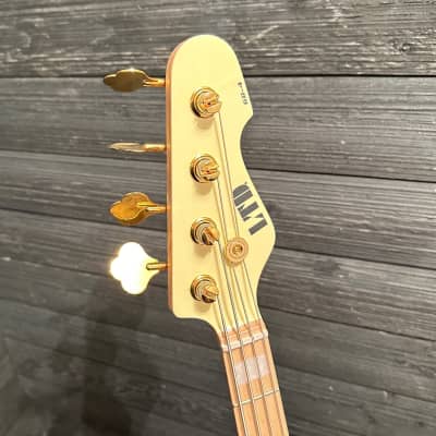 ESP LTD GB-4 4-String Vintage White Electric Bass Guitar image 10