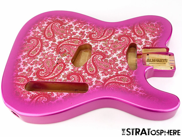 NEW Fender Lic Pink Paisley Telecaster Tele BODY Guitar for Fender Vintage 68 69 Reverb Italia