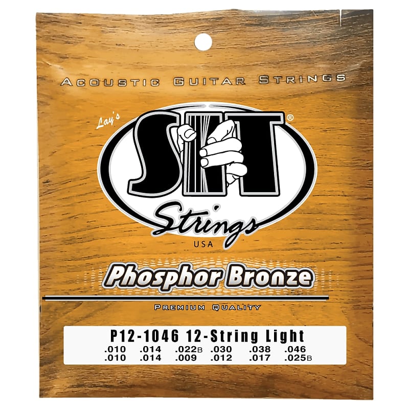 SIT Strings P121046 12-String Light Phosphor Bronze Acoustic .010-.046 image 1