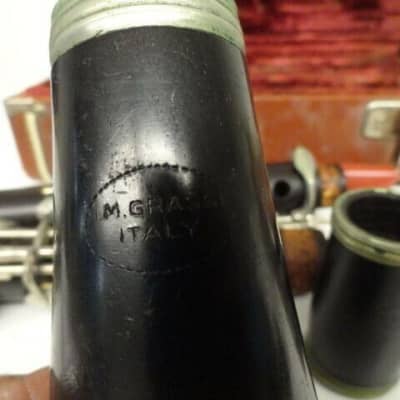 Ida Maria Grassi Italy wood clarinet, Vintage Good, Intermediate-Level image 4