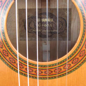 Yamaha G-60A Classical Guitar 70s image 6