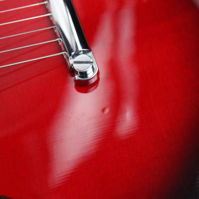 CLEAN! 2000 Hamer USA Newport Pro Black Cherry Burst - Solid Carved Spruce Top, Hollowbody Guitar! image 25