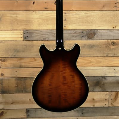 Ibanez John Scofield Signature JSM100 Hollowbody Guitar Vintage Sunburst w/ Case image 5