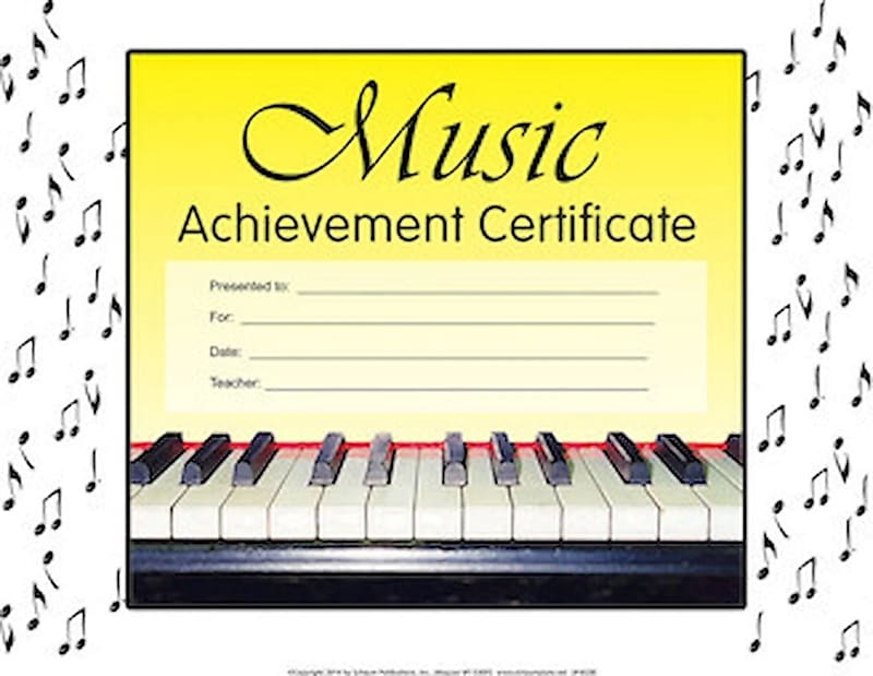 Music Achievement Certificate | Reverb