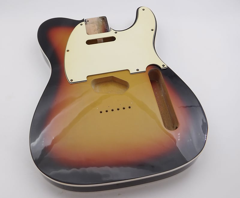 BloomDoom Nitro Lacquer Aged Relic 3 Tone Sunburst T-Style Vintage Custom Guitar Body image 1