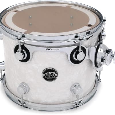DW Performance Series Mounted Tom - 9 x 12 inch - White Marine FinishPly (2-pack) Bundle