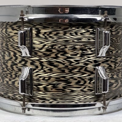 Rogers 20/12/16/5x14" 1960's Cleveland-Era Holiday Drum Set - Black Onyx image 11