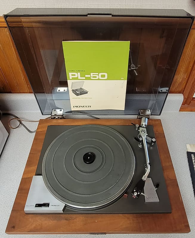 PIONEER PL50 TURNTABLE VINTAGE RECORD PLAYER STEREO LIKE NEW Reverb