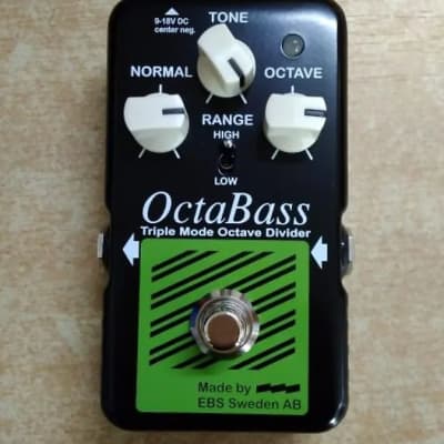 EBS OctaBass Blue Label Triple Mode Bass Octave Pedal w/ Original box & paperwork image 2