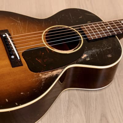 1950 Gibson LG-2 3/4 Vintage Short Scale Acoustic Guitar Sunburst w/ Case image 7