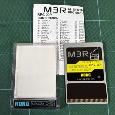 KORG M3R PROGRAM CARD M1 INTERNAL PRE-LOAD DATA RPC-00P