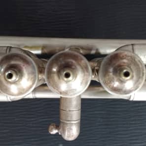 Wurlitzer Lyric 1800's Silver plated Trumpet w/ original case - In Very Good condition! image 4