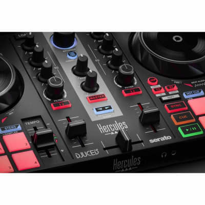 Hercules DJCONTROL INPULSE 200 MK2 Serato Lite DJ Controller w Desk Speakers image 6