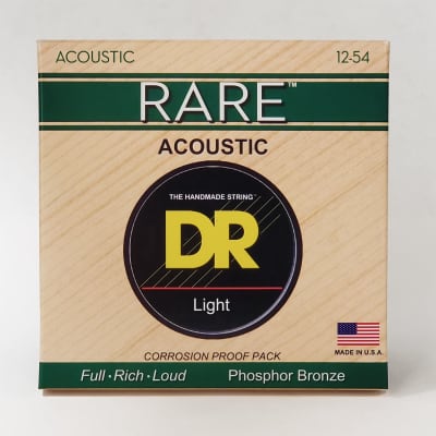 DR RPM-12 Rare Phosphor Bronze Acoustic Guitar Strings; gauges 12-54 image 2