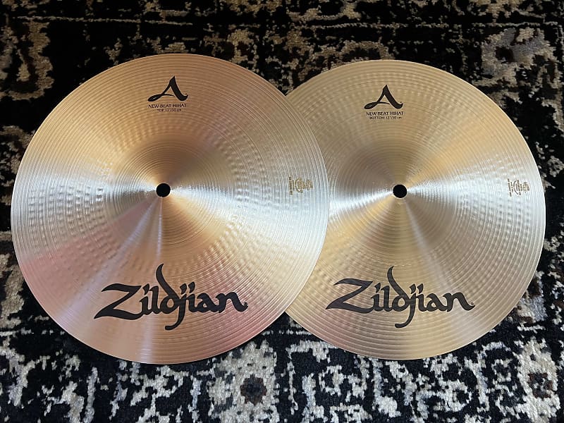 (MINT) Zildjian 12" A Series New Beat Hi-Hat Cymbals (Pair) - Traditional image 1