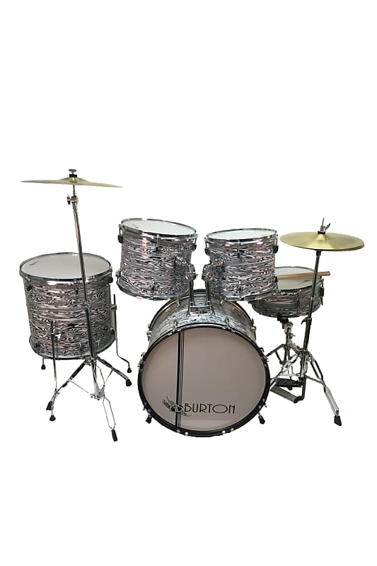 Glen Burton DRM522 BKO 5 Piece Drum Kit Black Oyster