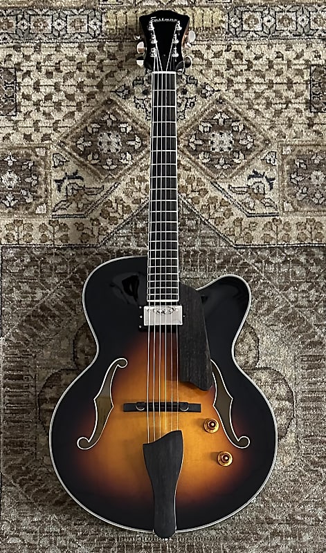 Eastman AR503CE-SB Archtop Electric Guitar in Sunburst w/ Case, Pro Setup #0255 image 1