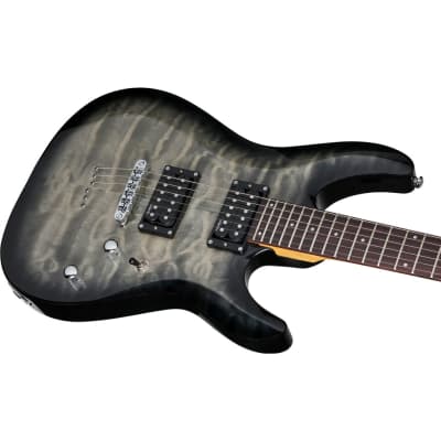 Schecter C-6 Plus Series Electric Guitar - Charcoal Burst image 4