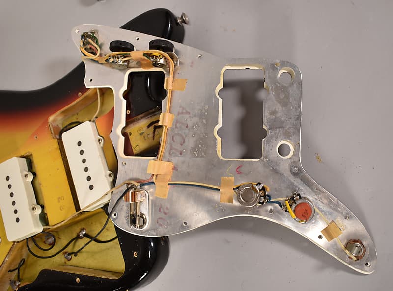 1966 Fender Jazzmaster Sunburst Finish Original Vintage Electric Guitar w/OHSC image 22