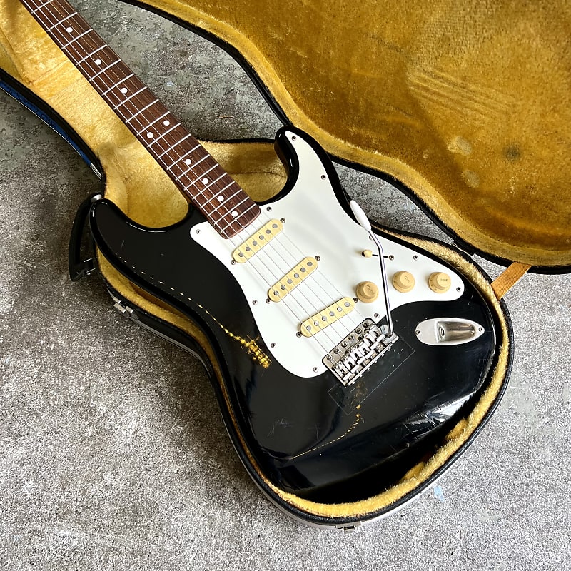 Yamaha ST-360R c 1970's - Black strat style electric guitar original  vintage MIJ Japan | Reverb