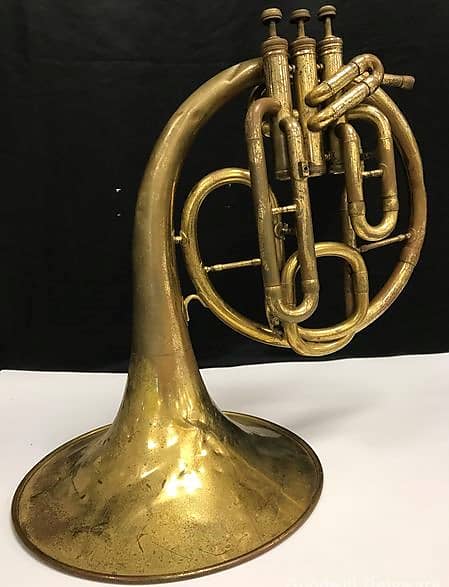 University Mellophone (French Horn) Lacquered Brass, USA image 1