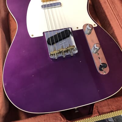 Fender Limited Edition Custom Shop Reverse ‘50s Telecaster Custom Journeyman, Purple Metallic with Case image 2