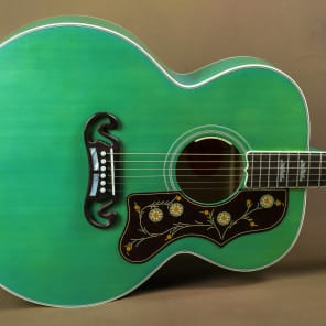 2016 Gibson SJ-200 Custom Sea Green Acoustic Guitar J-200 image 8