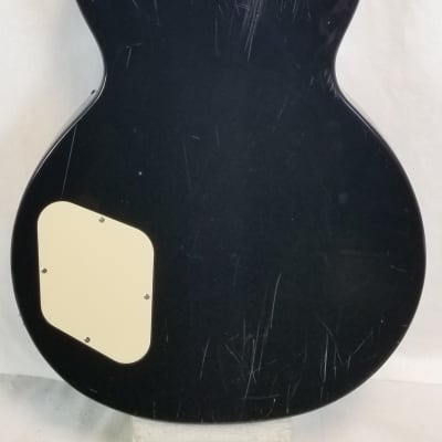 Epiphone Les Paul Electric Guitar, Ebony, Rosewood FB, Missing Headstock image 2