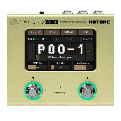 Hotone Ampero Mini MP-50 Guitar Bass Amp Modeling IR Cabinets Simulation Multi Language Multi-Effects with Expression Pedal Stereo OTG USB Audio Interface (U.S. domestic inventory) image 1