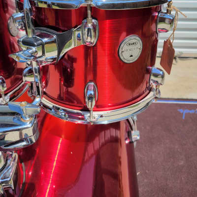 Mapex Horizon Series 4 Piece Drum Shell Pack - 10/12/14/22 - Red (189-1) image 2