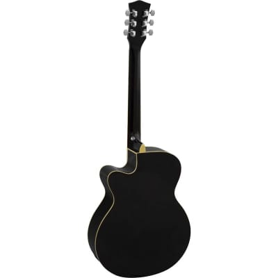 Tiger ACG4 Electro Acoustic Guitar for Beginners, Black image 5