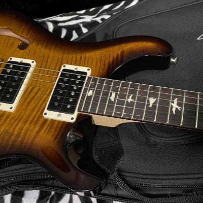 2023 Paul Reed Smith PRS CE 24 Semi-Hollow - Authorized Dealer- In Stock! Beautiful Black Amber - 6.8lbs - G00982 - OPEN BOX - SAVE BIG! image 4