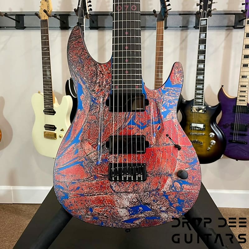 Aristides 070 7-String Electric Guitar w/ Bag-Spiderman Shattered image 1