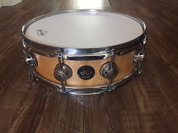 Dw All Maple Shell 1998 Natural 14 Snare Drum