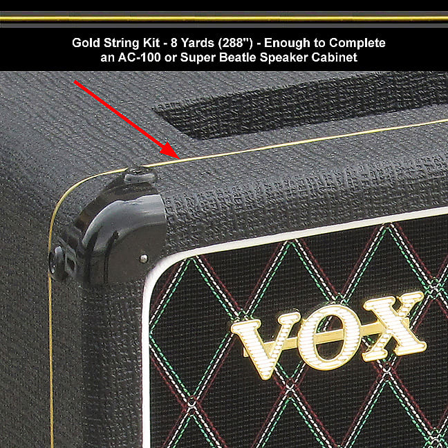 Gold String for Vox Amps - 8 yards (288 inches) in Length - Enough for Large Vox Speaker Cabinets imagen 1