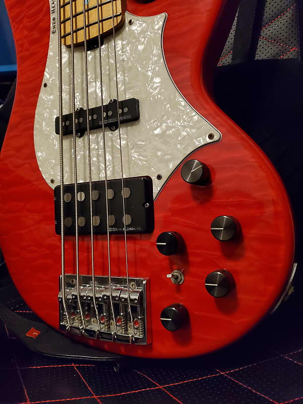 ベース ESP Bardic See Thru Fiesta Red tetsuya STELLA GEAR Bardic-DL See Thru Fiesta Red [tetsuya Signature