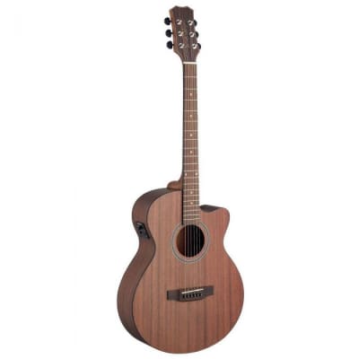 JN Guitars Cutaway Acoustic-electric auditorium Guitar w/ Solid mahogany Top, Dovern Series image 1