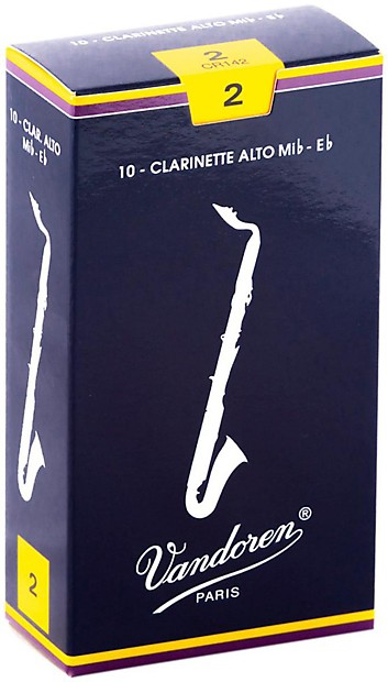 Vandoren CR142 Traditional Alto Clarinet Reeds - Strength 2 (Box of 10) image 1
